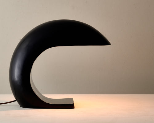 STAINLESS NAUTILUS TABLE LAMP BY CHRISTOPHER KREILING